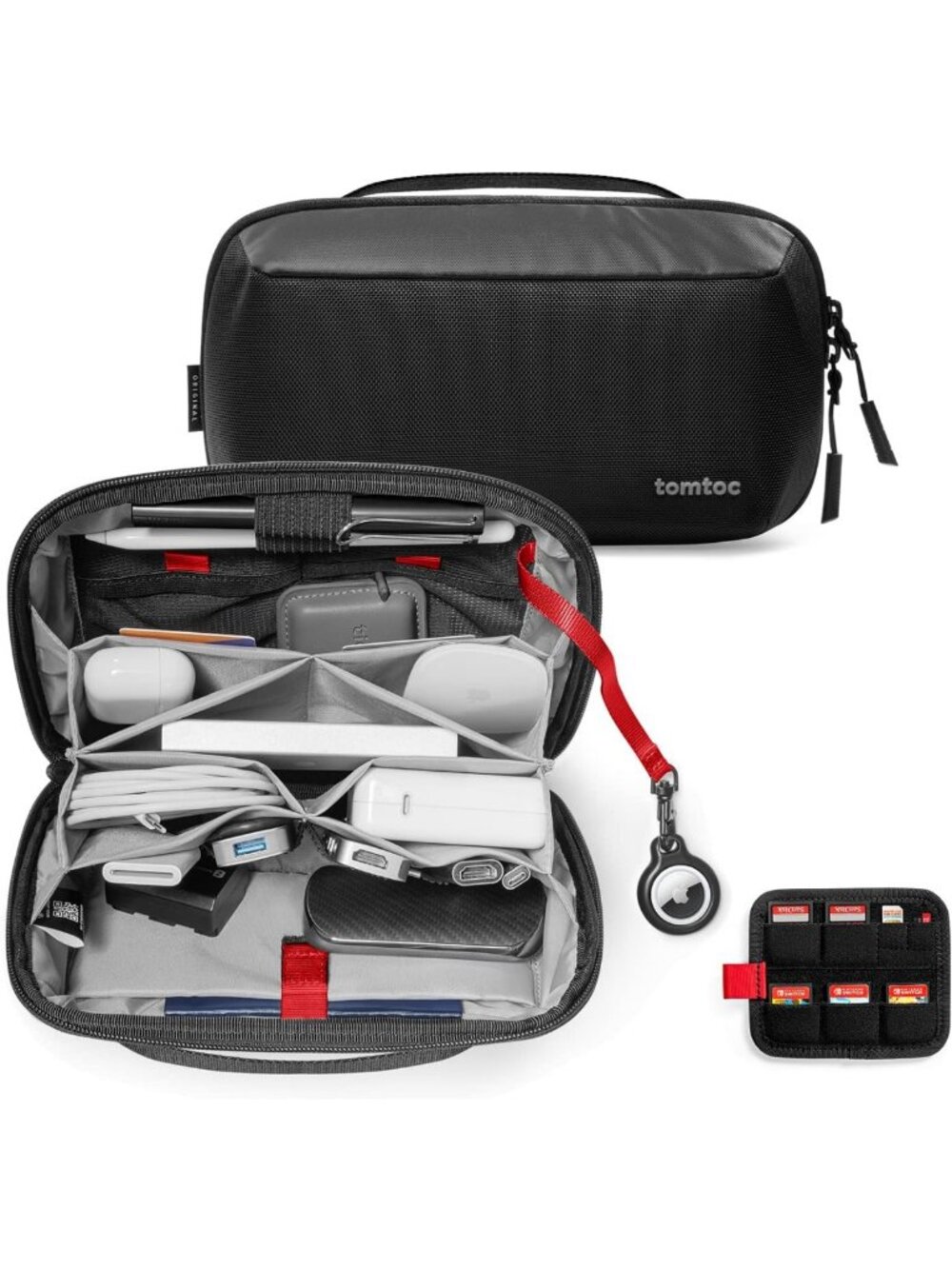 Water-Resistant Electronic Organizer Pouch for Cables, Chargers & Accessories